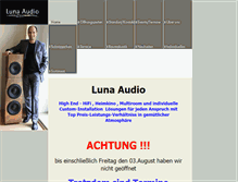 Tablet Screenshot of luna-audio.de